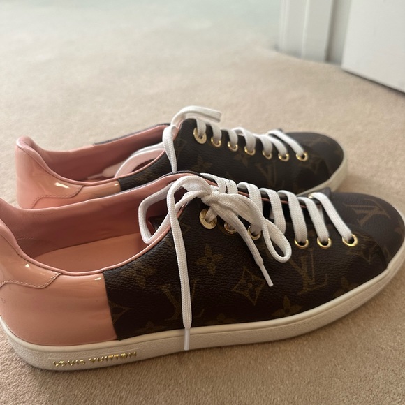 RARE Louis Vuitton pink & Monogram sneakers Pink size 40 worn twice Frontrow - Picture 3 of 8